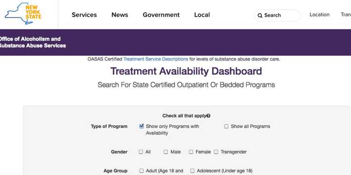 New York state has upgraded its OASAS Treatment Availability Dashboard to provide 24-hour, real-time access to the state&#x27;s substance abuse and addiction treatment centers and other services.