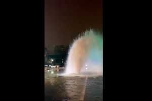 WATCH: Broken Main Causes Huge Geyser In Downtown Tenafly