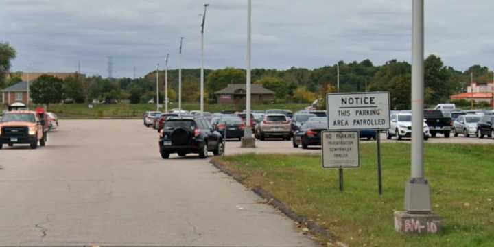 State Police responded to the area of the Buckland Street commuter parking lot (pictured here) and found two people suffering from gunshot wounds.