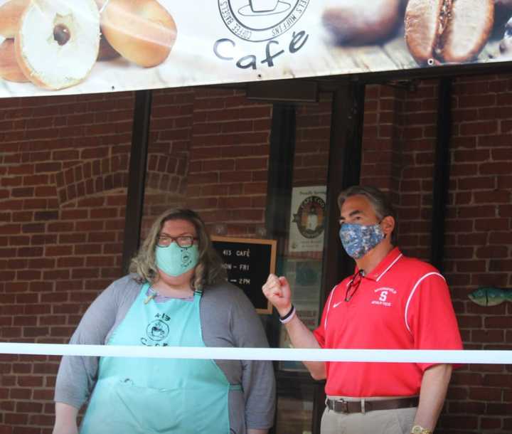 A Springfield cafe that was founded in March - mere days ahead of the pandemic-fueled economic shutdown - just had its grand opening.