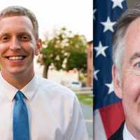 <p>From left: Holyoke Mayor Alex Morse, U.S. Congressman Richard Neal</p>