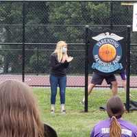 <p>At the grand opening of the Tarentino Memorial Park, Leicester, in honor of Officer Ronald Tarentino Jr., who was killed during a traffic stop in 2016.</p>