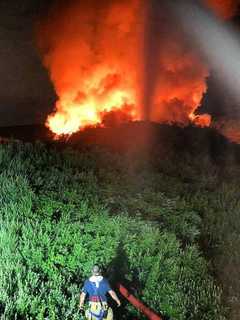 Firefighters Battling Connecticut Landfill Blaze