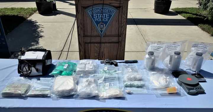 Over 48 hours police seized a mountain of drugs and arrested two &quot;high-volume&quot; drug dealers in a string of busts expected to help bring down the region&#x27;s illegal narcotics network.