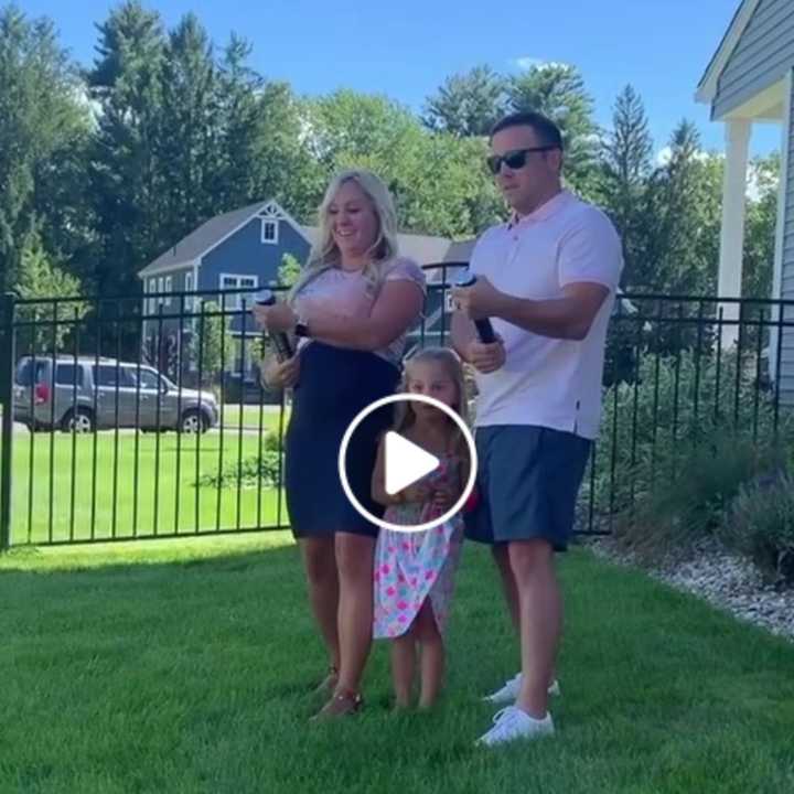 The Cressottis, pictured here, went viral for their gender reveal party gone-wrong. The Western Mass family has a good sense of humor about the incident.