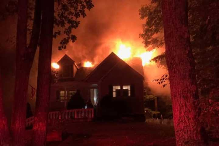 8 Fire Departments Needed To Knock Down Raging House Fire