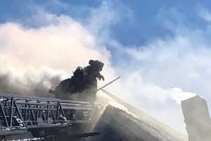 Firefighters Battle House Fire On Princeton Street