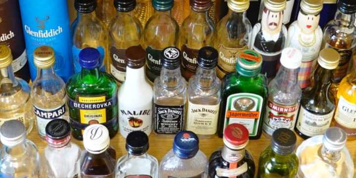 Nip liquor bottles