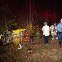 <p>Emergency personnel responded to a rollover accident on I-190 Thursday, Oct. 22, morning.</p>