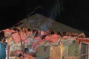 Tree Crashes Through Occupied Home During Wind Storm