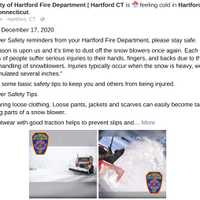 <p>Snow in Hartford</p>