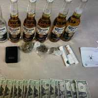 <p>Items allegedly found in the car Hernandez was driving</p>