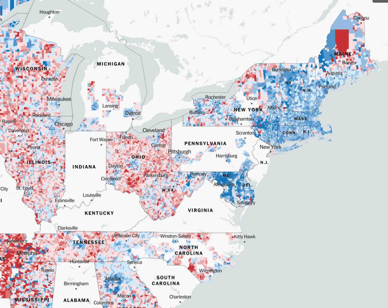 Extremely Detailed Map Reveals Who Your Community Voted For In 2020 ...