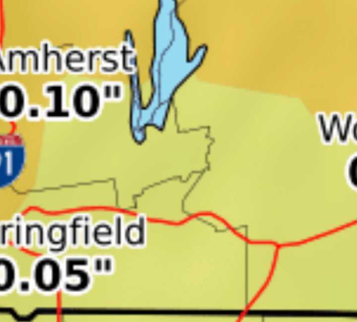 Weather map close up