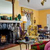 <p>A room in John Travolta&#x27;s Maine mansion, which was recently listed for sale</p>