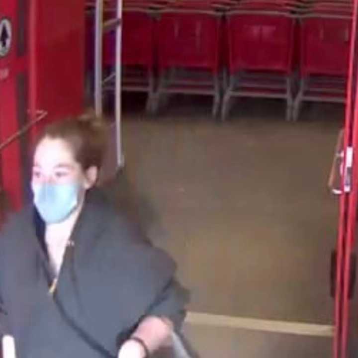 The woman in this photo is a suspect in two armed robberies at the Holyoke Mall