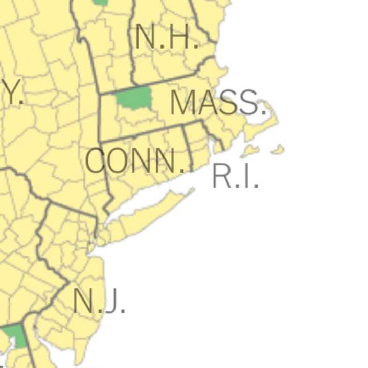 COVID-19 NYT map on where schools meet the CDC guidelines to reopen full in-person school