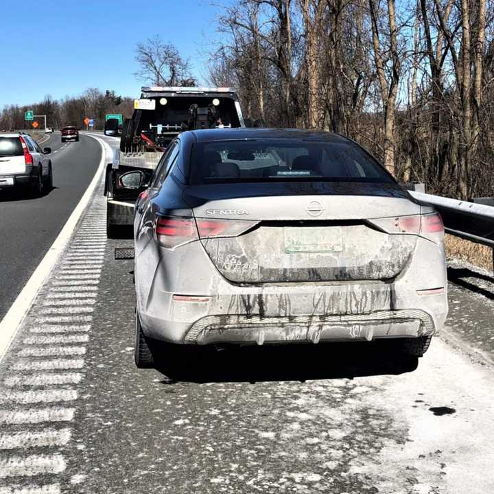 This vehicle was pulled over due to an unreadable license plate, police said. An inventory allegedly led to the discovery of heroin and crack.