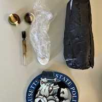 <p>Items allegedly seized by police on March 2</p>