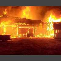 <p>Bethel Township barn fire.</p>