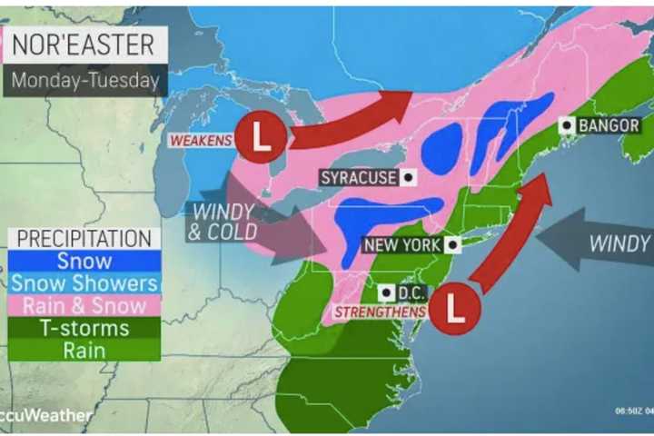 Here's Timing For Massive Nor'easter Bringing Damaging Winds That Could Knock Out Power