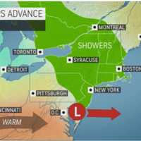 <p>The first storm system of the week arrived overnight in Monday morning, March 2.</p>