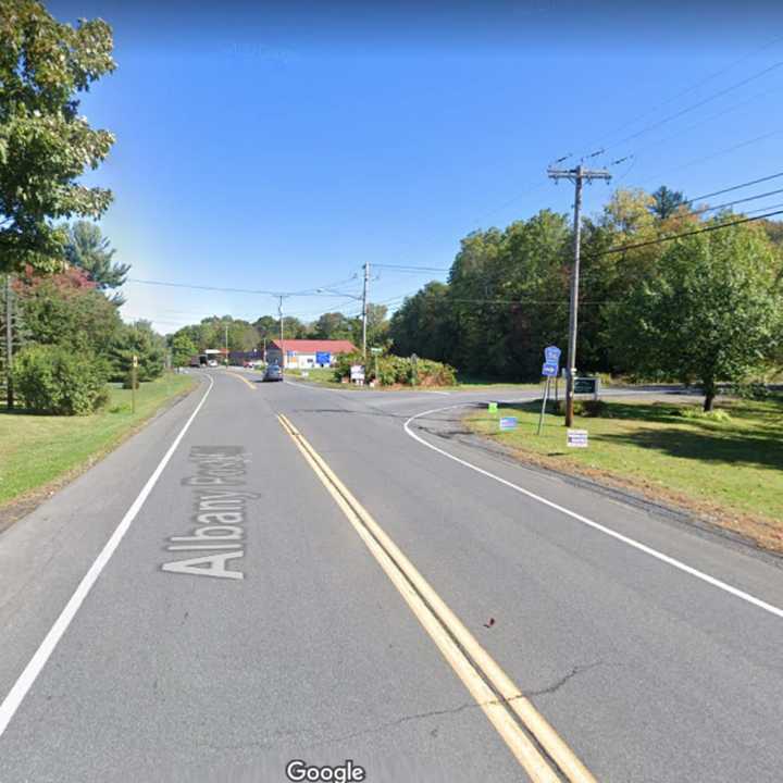 Route 9 (Albany Post Road) and Old Post Road North in Red Hook.