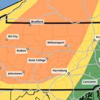 <p>A severe weather map of Pennsylvania.</p>