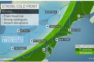 Strong Cold Front Will Bring Heavy Thunderstorms With Gusty Winds, Drenching Rain