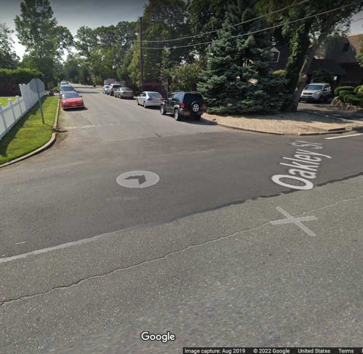 County Line Road, near Oakley Street in Amityville.