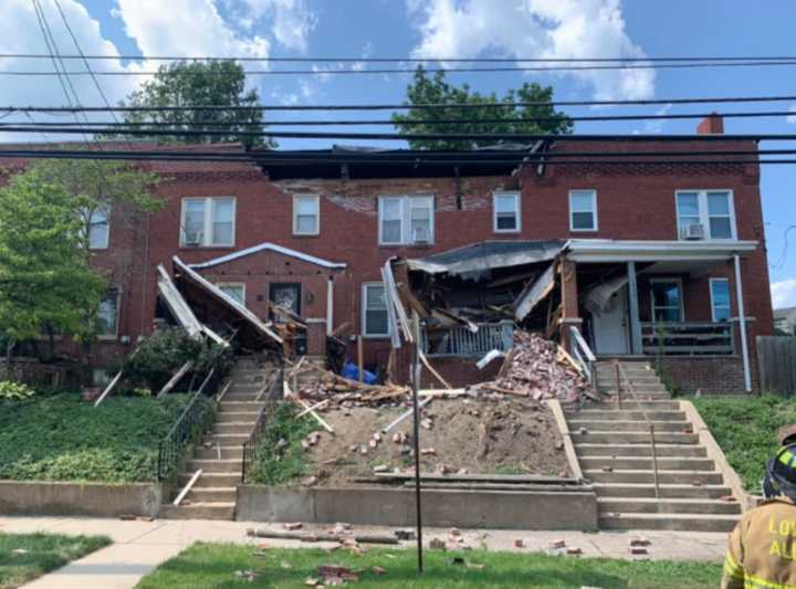 The rowhome collaspe in the 1400 block of Market Street in Lower Allen Township.