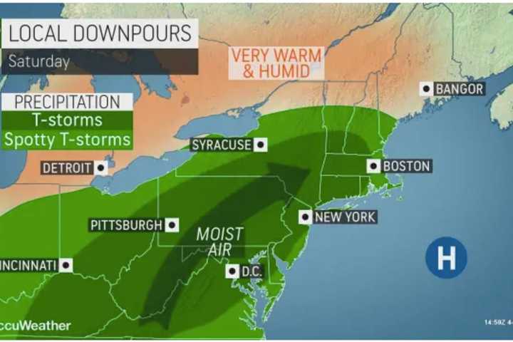 Here's When Pop-Up Storms Are Possible This Weekend