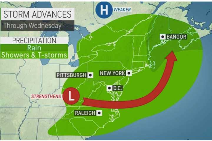 Projected Track Develops For Potential Rare Summer Nor'easter