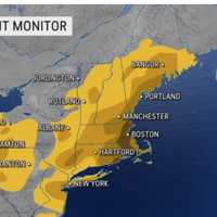 <p>Areas in dark brown are experiencing the most severe drought conditions.</p>