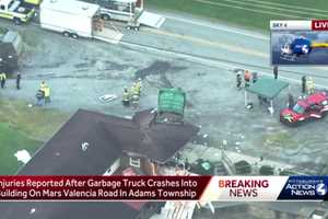 PA Garbage Truck Driver Dies After 2 Garbage Trucks Collide Sending 1 Into Building: Reports