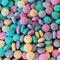 <p>Rainbow Fentanyl pills.</p>