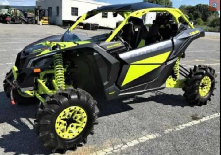 The 2021 Can-Am Maverick XMR Turbo RR side-by-side that was stolen.