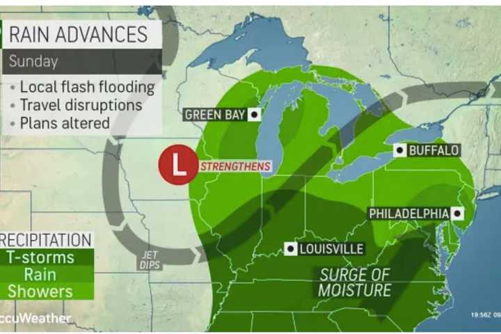 Here's When Much Of Region Could See Soaking Rain, Thunderstorms