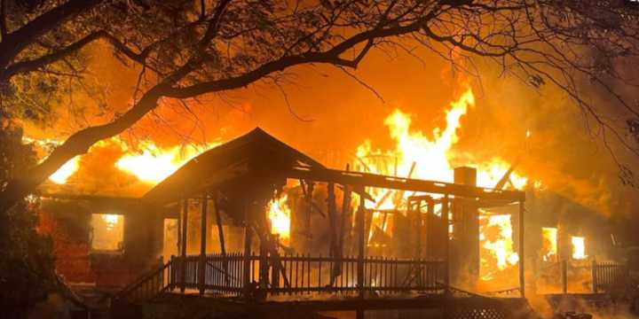 The scene of the Amish farm fire in York.