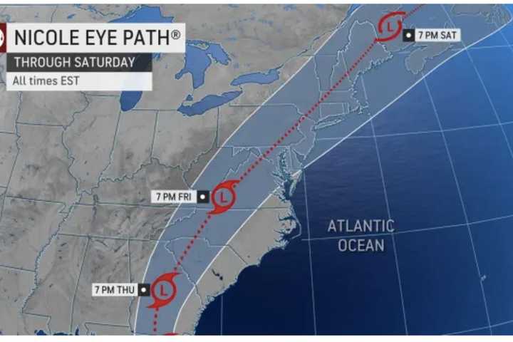 Nicole Expected To Become Hurricane, Bring Drenching Rain, Gusty Winds To Northeast