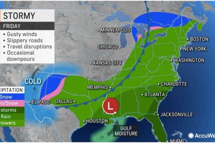 Here's Latest Timing For Post-Thanksgiving Day Storm Bringing Rain, Gusty Winds To Region