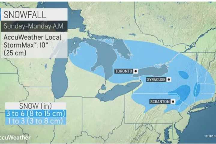 Some Areas Could See Up To Half-Foot Of Snowfall From Storm System Headed To Region