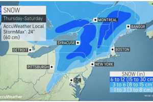 Projected Snowfall Totals Released For Powerful New Storm System Headed To Region