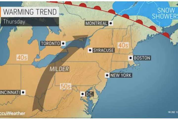 Here's When You'll First Feel Dramatic Warm-Up In Temperatures Heading Into New Year