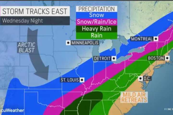 Wintry Mix Comes To Coat Mid-Atlantic Region