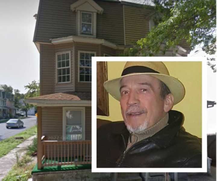 Fredys Pimentel and his former Harrisburg home.