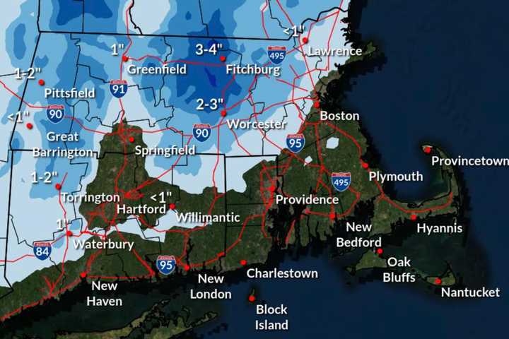 Snow, Rain May Make Roads Dangerous In Central, Western Mass: NWS