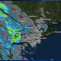 <p>A radar image from about 7 a.m. Thursday, Jan. 12 showing the system with mixed precipitation moving from west to east.</p>