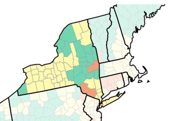 COVID-19: Indoor Mask-Wearing Recommended In 7 NY Counties By CDC