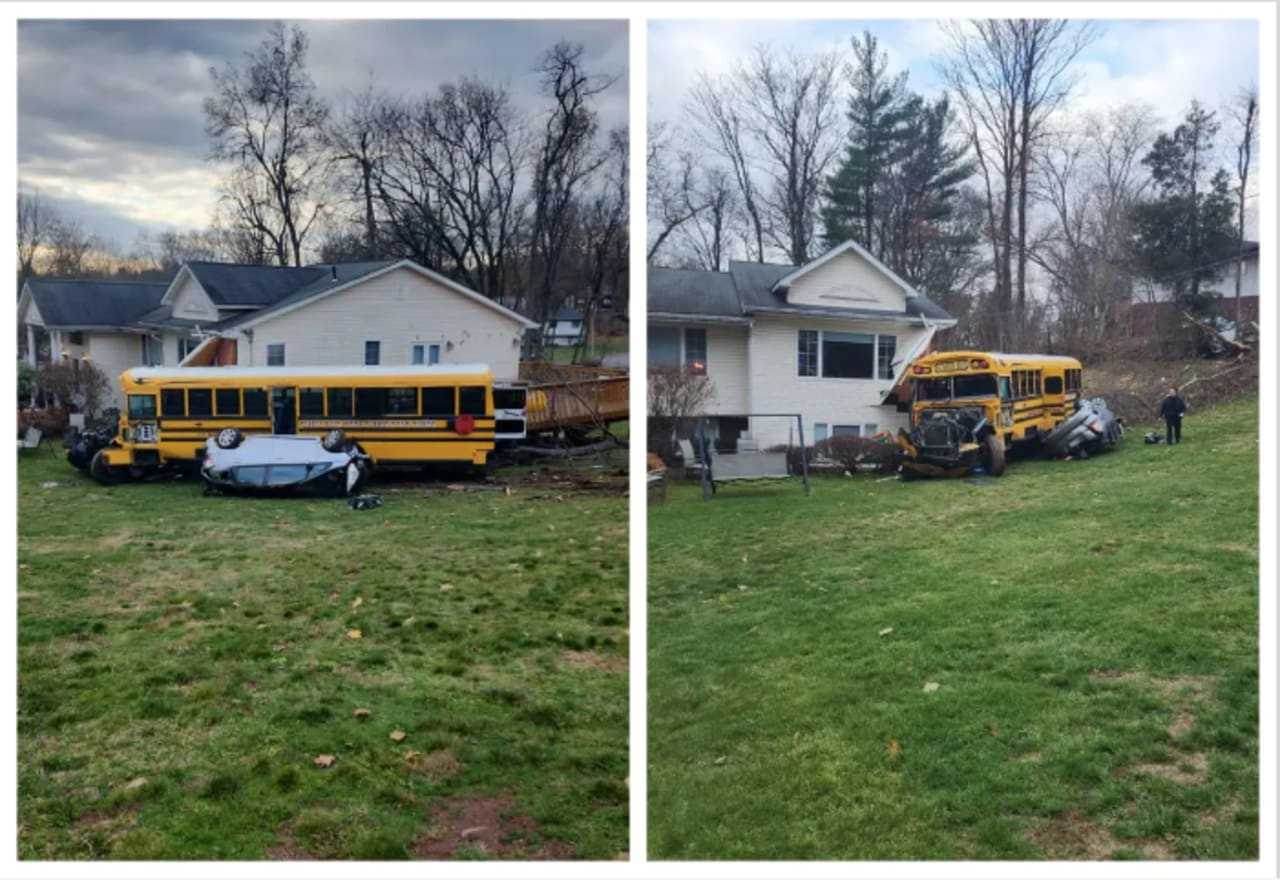 School Bus Driver Faces Host Of Charges After Crash In House Injuring ...